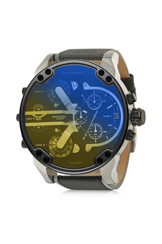 Nylon Quartz Horloge MR. Daddy 2.0 - Grijs en Zilverkleurig