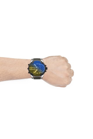 Nylon Quartz Horloge MR. Daddy 2.0 - Grijs en Zilverkleurig
