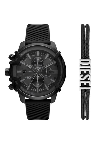 Set Silicone Quartz Horloge en Armband - Chronograaf