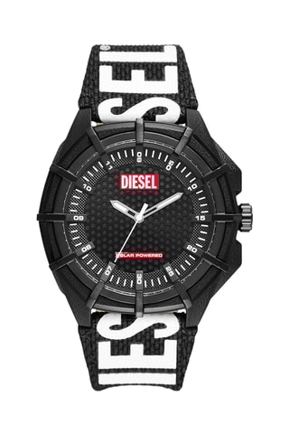 Gerecycled Kunststof Solar Quartz Horloge - Zwart