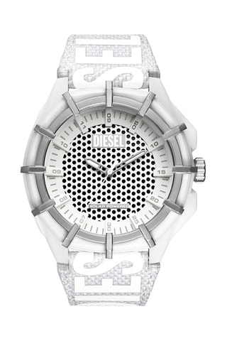 Gerecycled Kunststof Solar Quartz Horloge - Grijs en Wit