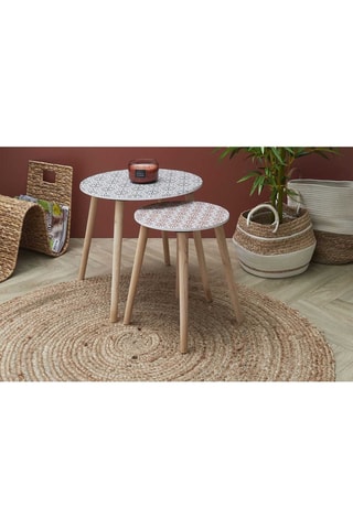 2 mesas encaixáveis - 48 x 43 x 48 cm