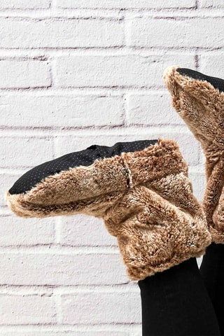 Pantufas aquecedoras Bege