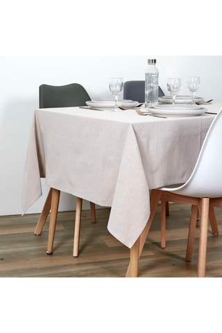 Toalha de mesa retangular Bege