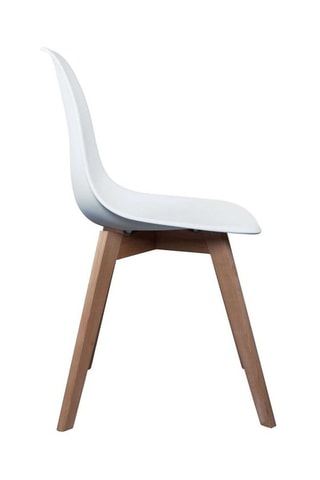 4 cadeiras em faia Scandinave - Branco