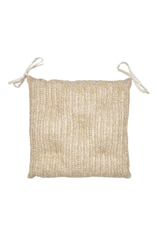 Almofada para cadeira reversível - 40 x 40 cm - Castanho 