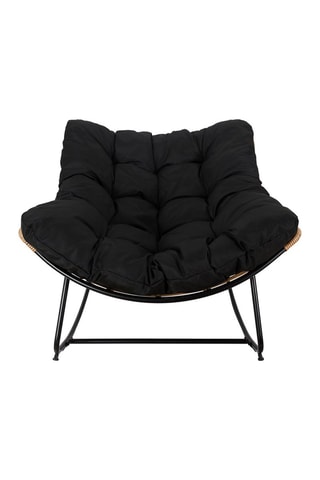 Cadeirão de baloiço Tulum Preto