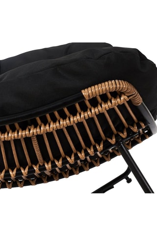 Cadeirão de baloiço Tulum Preto