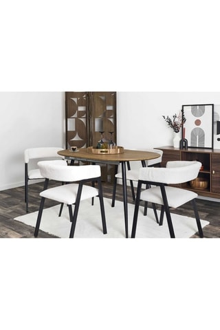 2 cadeirões Scott - Bege - Em poliéster