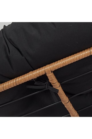 Cadeirão giratório Cancun Preto e castanho