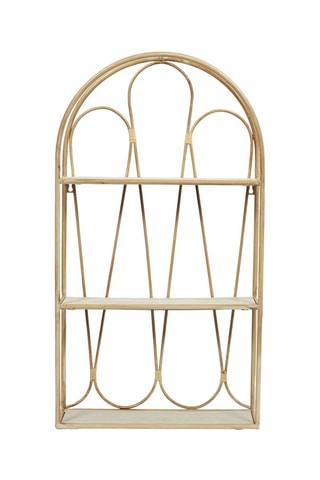 Prateleira de parede decoração Java - 40 x 96 x 12 cm - Castanho