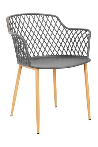 4 cadeirões de exterior Malaga Cinzento