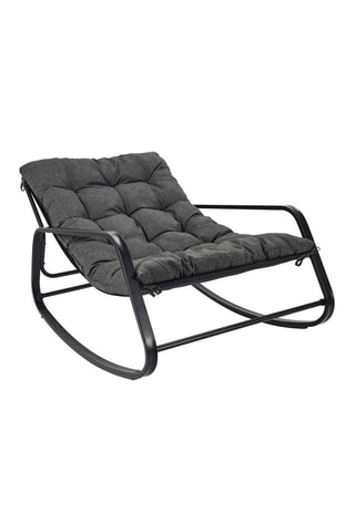 Cadeirão de baloiço Miami 
Cinzento e preto