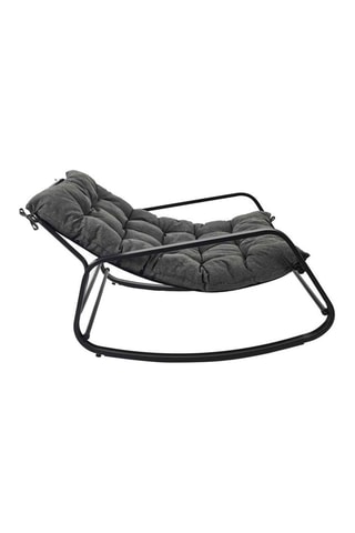 Cadeirão de baloiço Miami 
Cinzento e preto