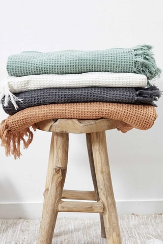 Manta de sofá - Marfim - 120 x 150 cm