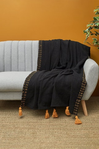 Manta de sofá Preto - 130 x 170 cm