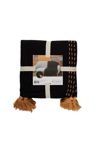 Manta de sofá Preto - 130 x 170 cm