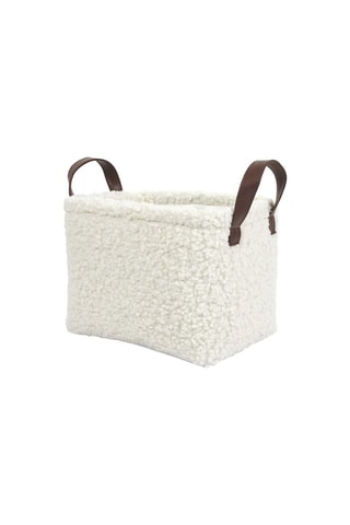 3 cestos de arrumação - 36 e 23 cm - Cru e castanho