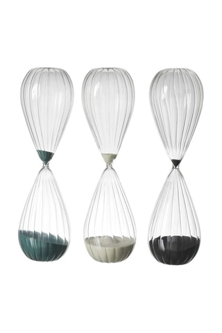 3 ampulhetas - Bege e verde 