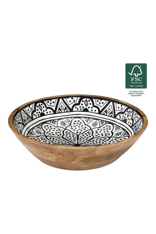 Saladeira em madeira de mangueira -  28 cm