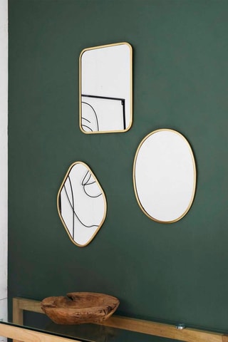 Espelho 34 cm - Dourado