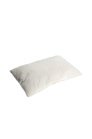 Almofada de veludo - Branco - 30 x 6 x 50 cm