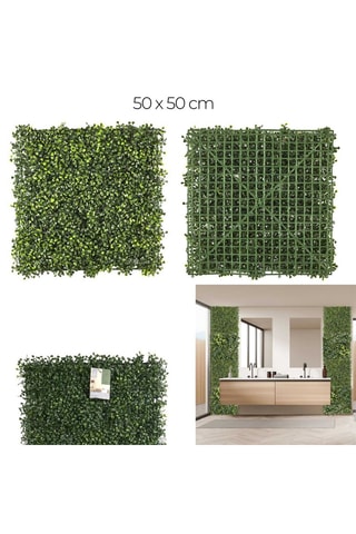 Parede de plantas artificiais - 50 x 50 cm