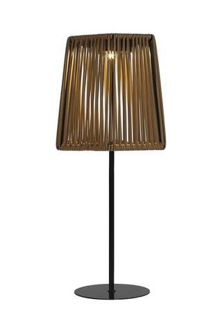 Candeeiro de mesa exterior solar LED - Bege