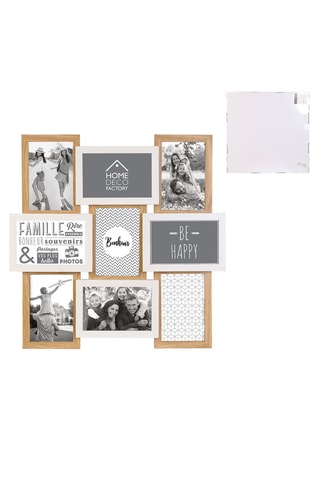 Quadros para 9 fotografias 10 x 15 cm 
- Castanho-claro e branco