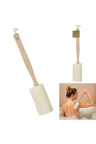 Escova de costas em bambu - Natural