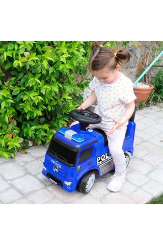 Trotteur Mercedes Police Bleu - 12 mois