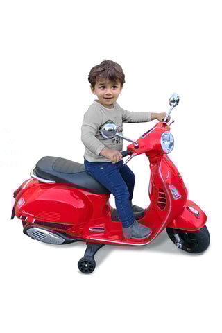 Moto porteur électrique Vespa LED - Dès 3 ans - Jusqu’à 30 kg