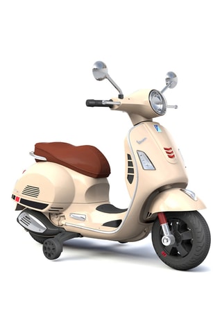 Moto porteur électrique Vespa LED - Dès 3 ans - Jusqu'à 30 kg