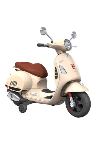 Moto porteur électrique Vespa LED - Dès 3 ans - Jusqu'à 30 kg