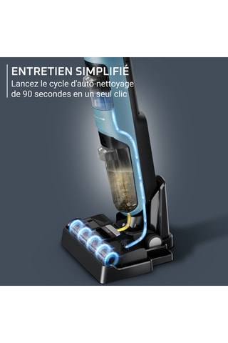 Aspirateur balai laveur sans fil X-Clean 2 - 30 min d'autonomie