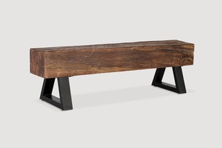 Banc  -  Naturel et noir