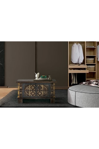 Coffre - Naturel et doré