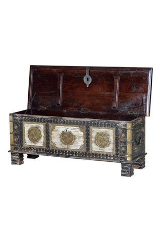 Coffre - Naturel et doré