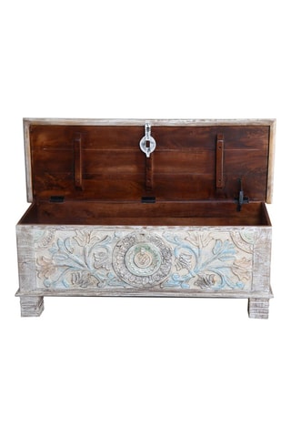 Coffre - Blanc et bleu