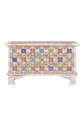 Coffre - Blanc et doré