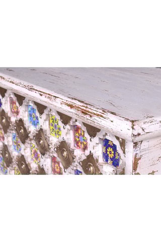 Coffre - Blanc et doré