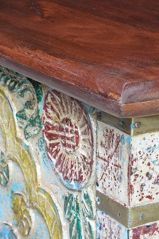 Coffre - Naturel et doré