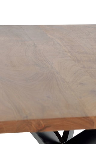 Table à manger - Naturel et noir