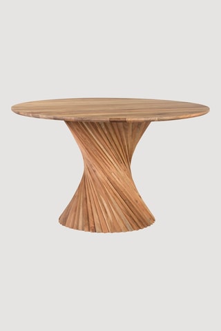Table à manger en bois d'acacia - 130 x 76 x 130 cm