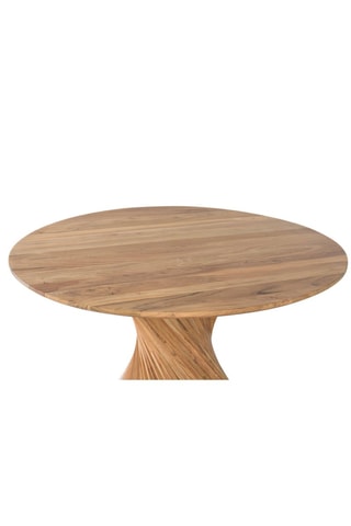 Table à manger en bois d'acacia - 130 x 76 x 130 cm