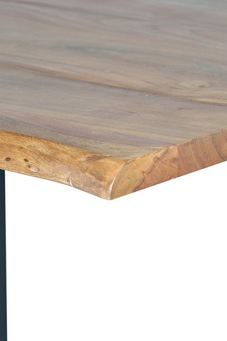 Table à manger - Naturel et noir