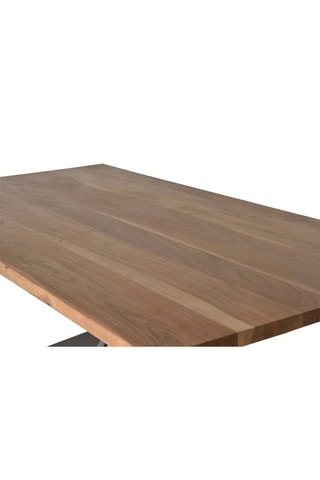 Table à manger - Naturel et noir