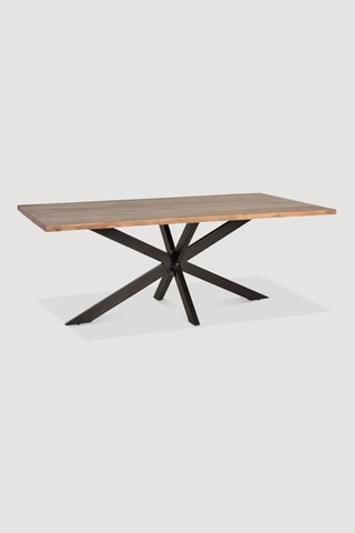 Table à manger - Naturel et noir