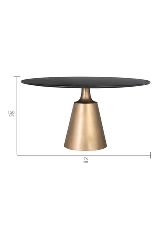 Table à manger en marbre -  150 x 150 x 76 cm