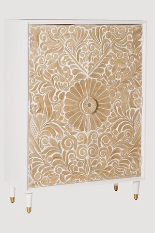 Armoire 2 portes - Blanc et naturel